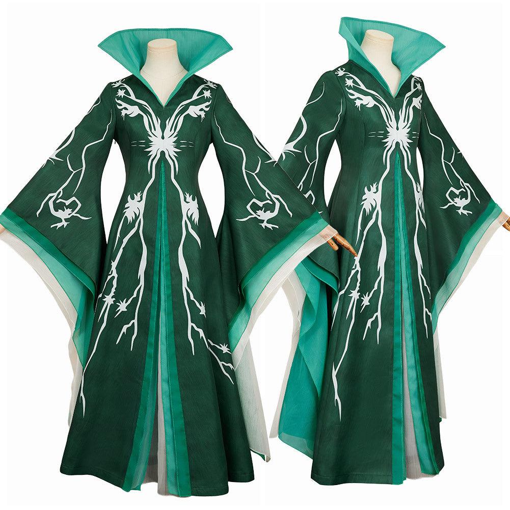 Wicked: For Good(2025) Madame Morrible Tenue Verte Cosplay Costume