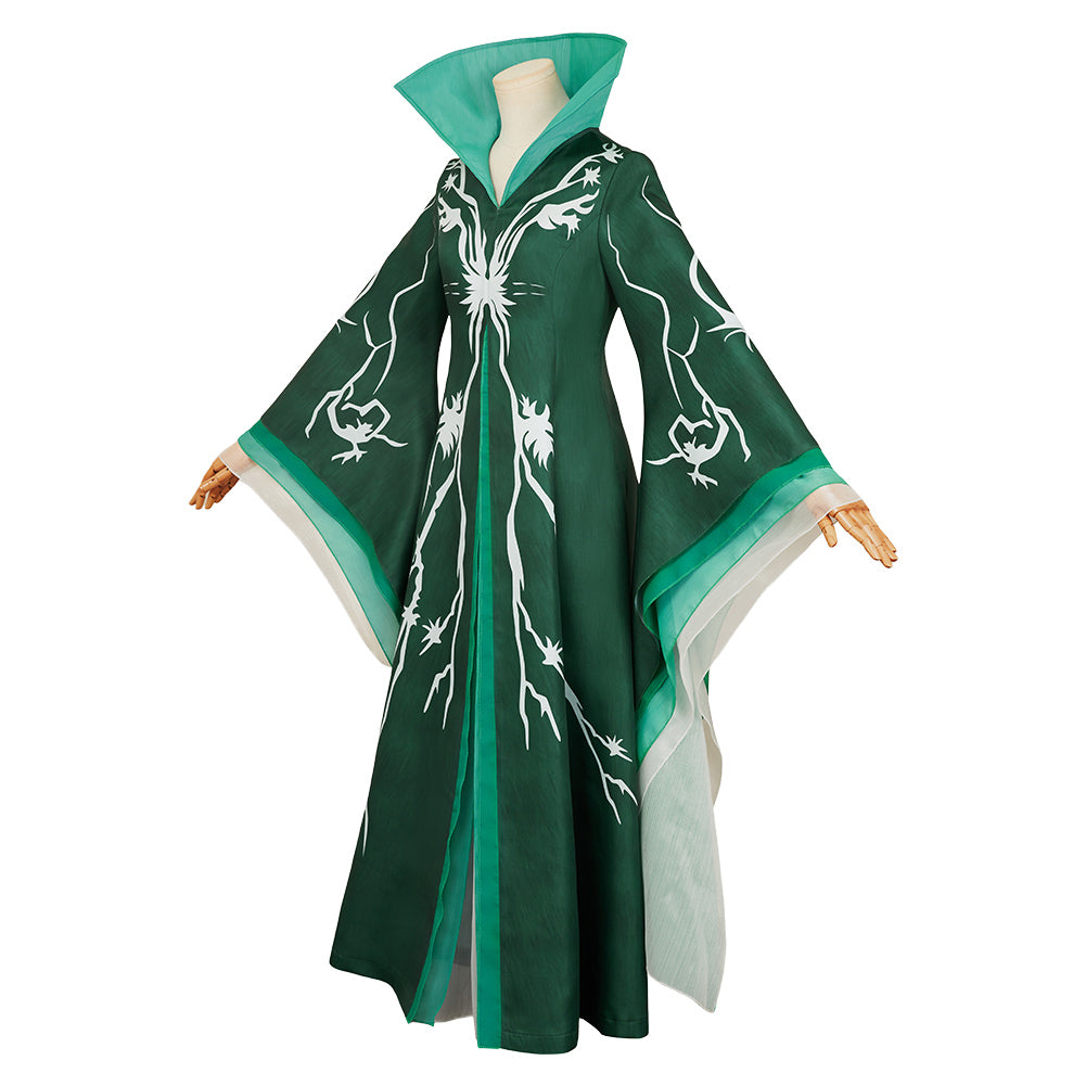 Wicked: For Good(2025) Madame Morrible Tenue Verte Cosplay Costume