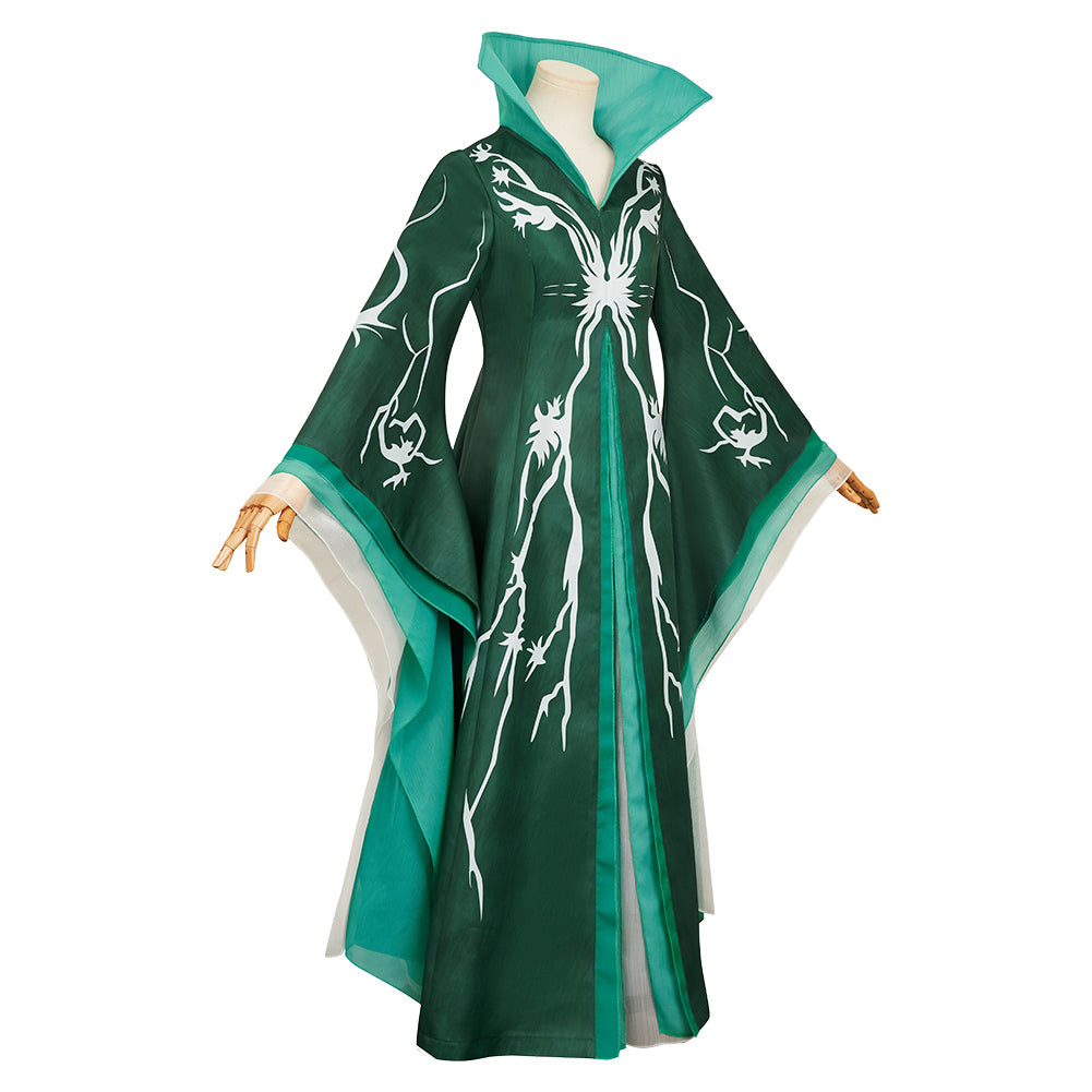 Wicked: For Good(2025) Madame Morrible Tenue Verte Cosplay Costume