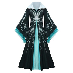 Wicked: For Good(2025) Madame Morrible Tenue Verte et Noire Cosplay Costume