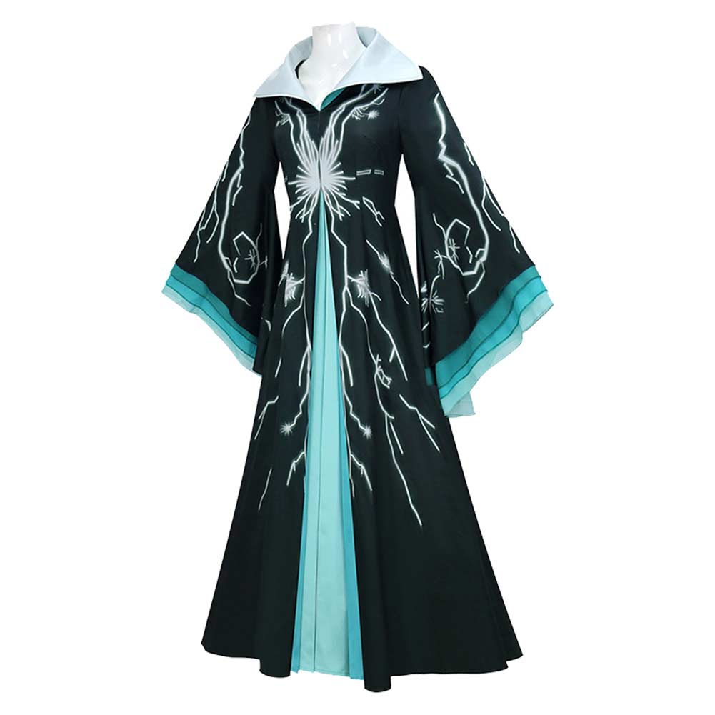 Wicked: For Good(2025) Madame Morrible Tenue Verte et Noire Cosplay Costume