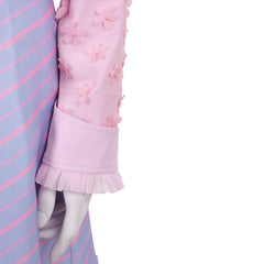 Wicked: For Good(2025) Robe à Rayures Roses et Violettes Cosplay Costume