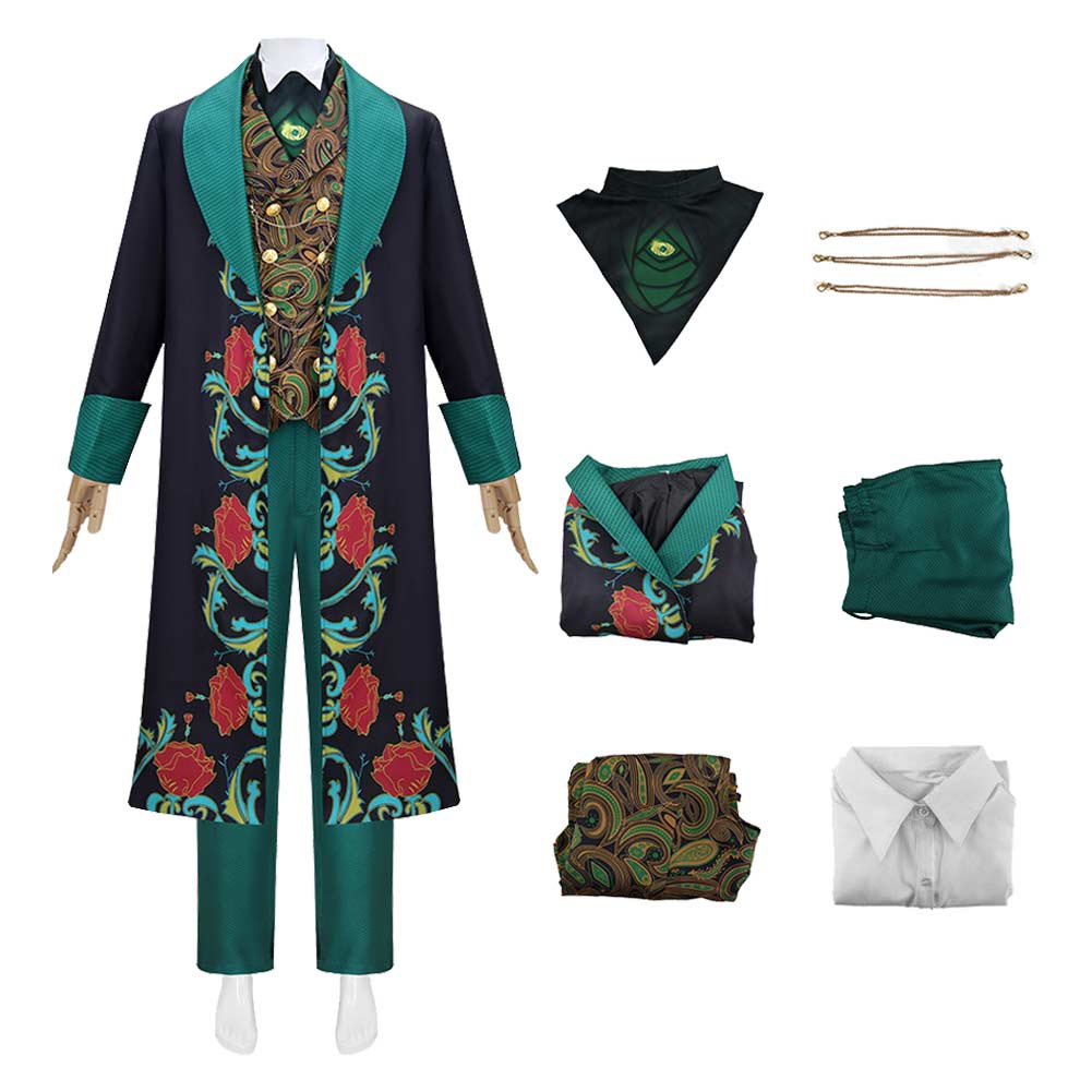 Wicked: For Good(2025) Wizard Tenue Verte et Noire Cosplay Costume