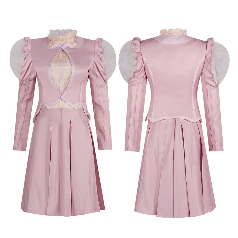 Wicked(2024) Glinda Tenue Rose de Sorcière Cosplay Costume