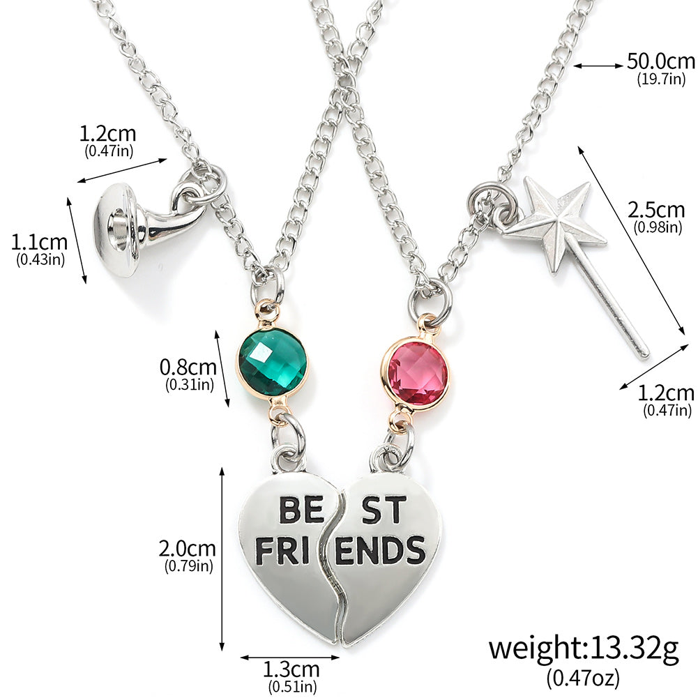 Wiked Glinda et Elphaba Cordes + Collier Accessoire