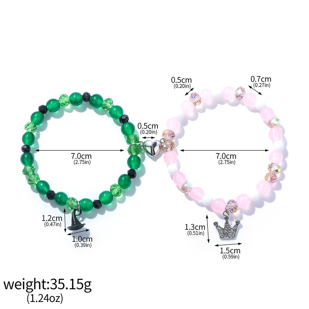 Wiked Glinda et Elphaba Cordes + Collier Accessoire