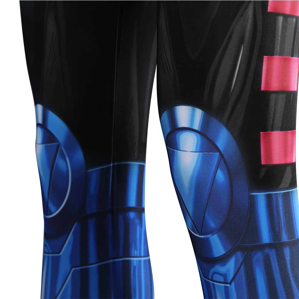 X-Men '97 Gambit Combinaison Noire et Rouge Cosplay Costume