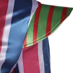 Ziggy Stardust David Bowie Tenue Rayé Bleu et Rose 1970s Costume Vintage