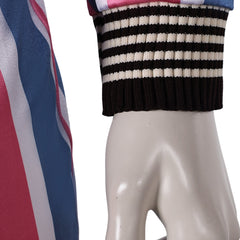 Ziggy Stardust David Bowie Tenue Rayé Bleu et Rose 1970s Costume Vintage