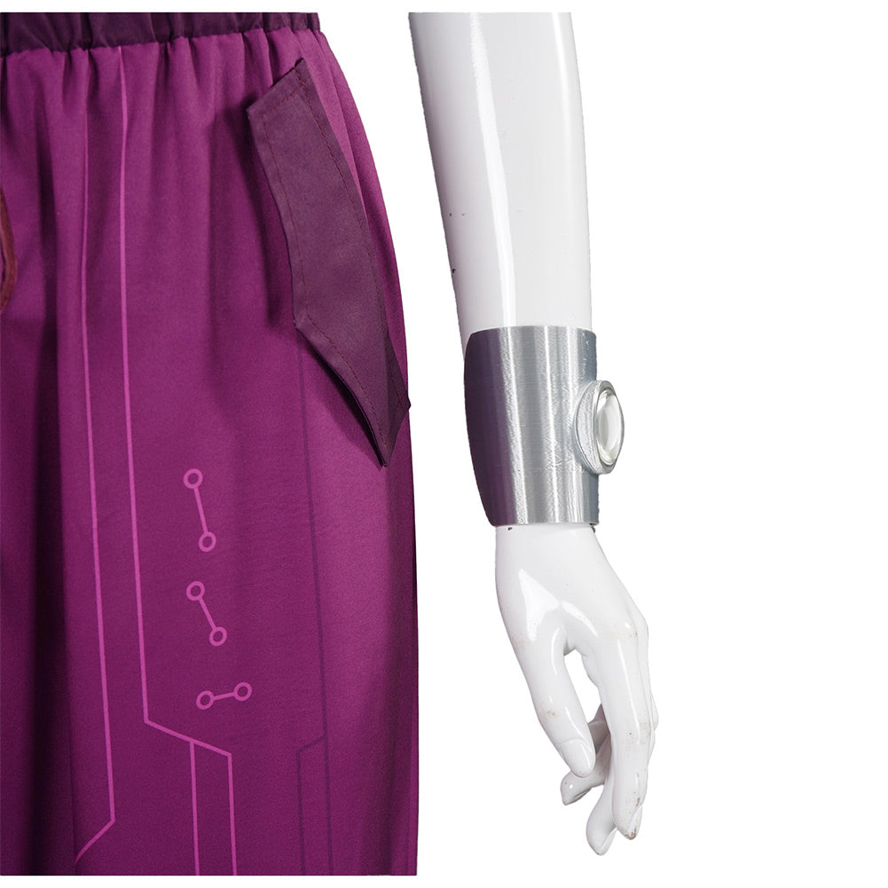 Zombies 4(2025) Addison Tenue Bleue et Violette Cosplay Costume