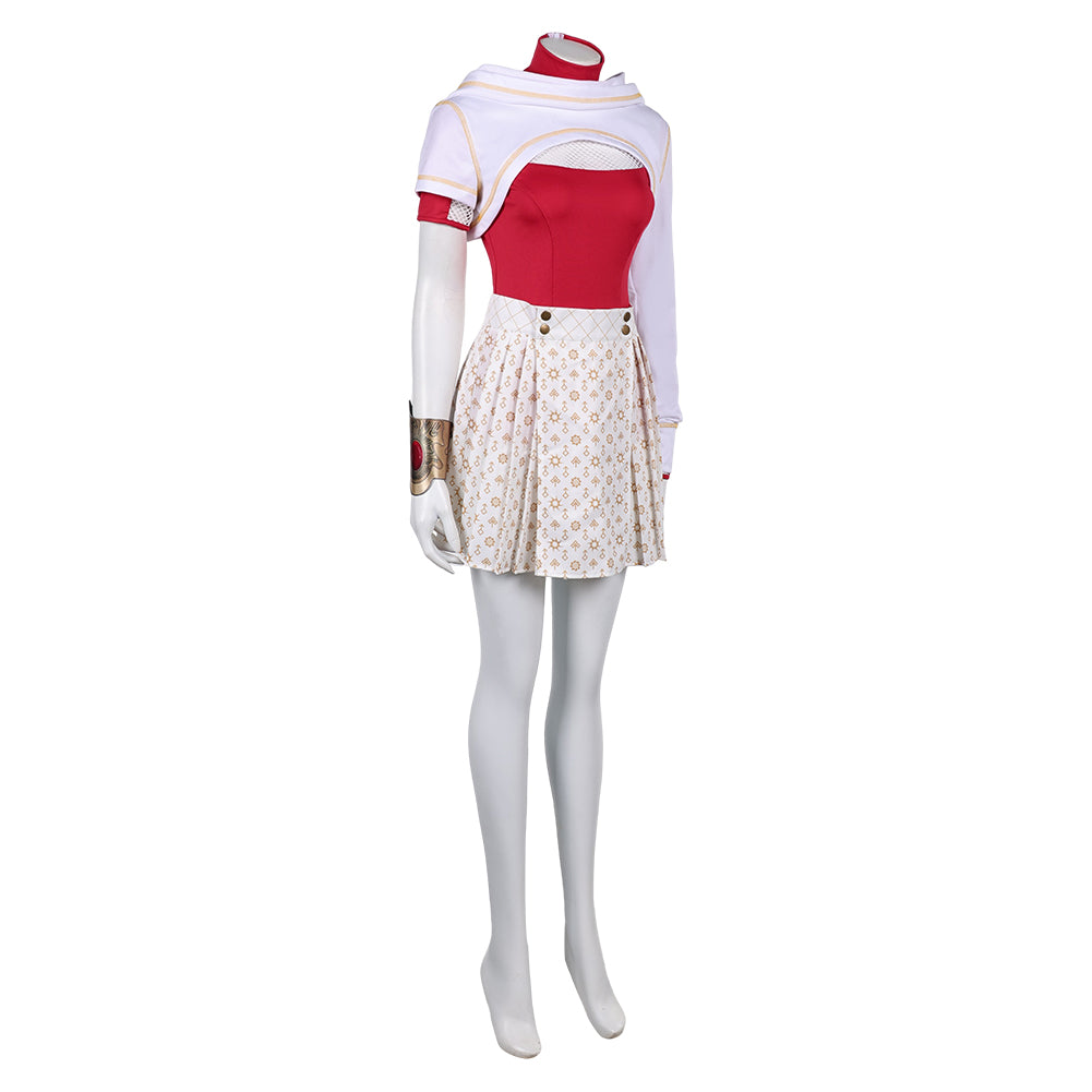 Zombies 4(2025) Nova Tenue Blanche et Rouge Cosplay Costume
