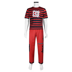 Zombies 4(2025) Victor Tenue Rouge et Noire Cosplay Costume