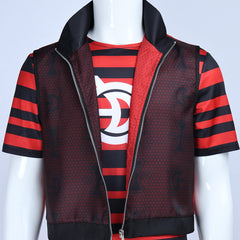 Zombies 4(2025) Victor Tenue Rouge et Noire Cosplay Costume