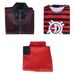 Zombies 4(2025) Victor Tenue Rouge et Noire Cosplay Costume