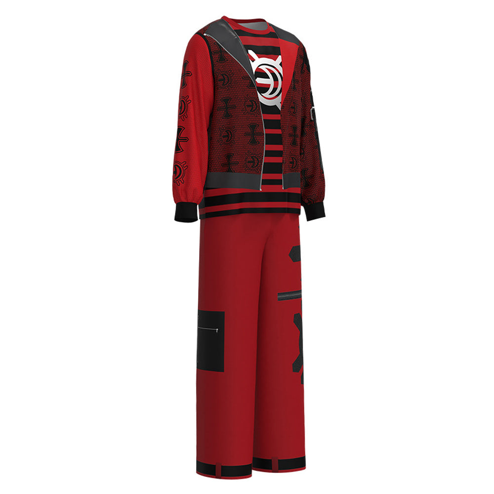 Zombies 4(2025) Victor Tenue Rouge et Noire Cosplay Costume Ver.2
