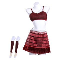 Zootopia 2(2025) Gazelle Tenue Rouge à Paillettes Cosplay Costume