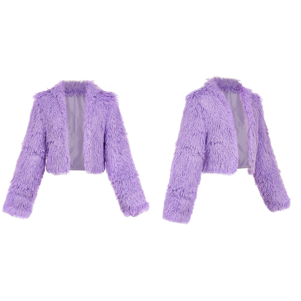 Zootopia 2(2025) Gazelle Veste en Peluche Violet Cosplay Costume