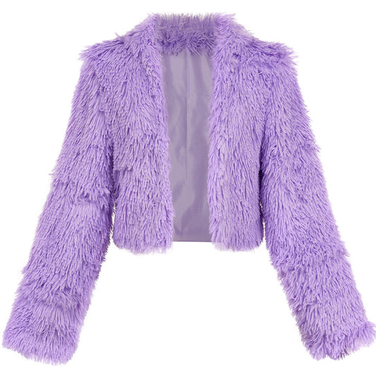 Zootopia 2(2025) Gazelle Veste en Peluche Violet Cosplay Costume