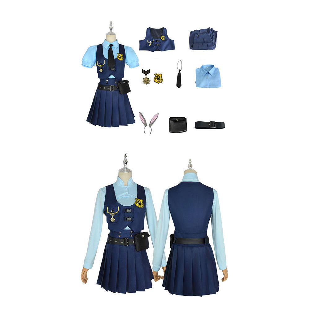 Zootopia 2(2025) Judy Hopps Robe Bleue Cosplay Costume