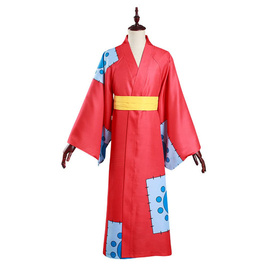 One Piece Wano Country Monkey D. Luffy Kimono Cosplay Costume
