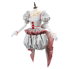Horror Pennywise Le Costume de Clown aux Femmes Halloween Carnaval Cosplay Costume
