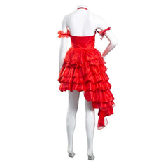 2021 The Suicide Squad L'Escadron suicide : La Mission Harley Quinn Robe Rouge Halloween Carnaval Cosplay Costume
