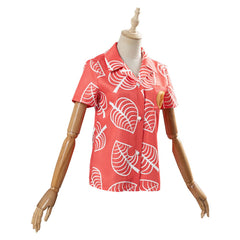 Animal Crossing Isabelle Chemise à manches courtes Cosplay Costume