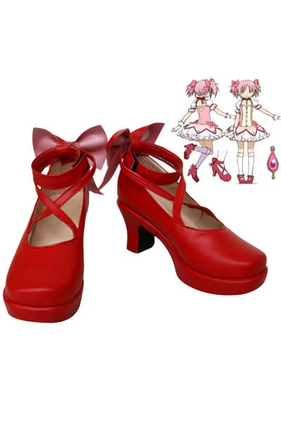 Puella Magi Madoka Magica Kaname Madoka Cosplay Chaussures