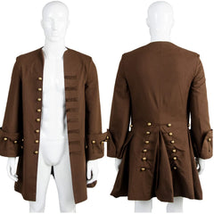 Pirates des Caraïbes Jack Sparrow Veste Cosplay Costume Ver.2