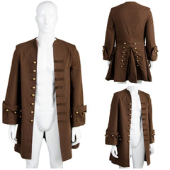 Pirates des Caraïbes Jack Sparrow Veste Cosplay Costume Ver.2