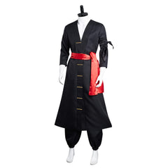 One Piece Wano Arc Roronoa Zoro Tenue Noire Cosplay Costume