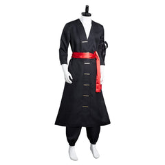One Piece Wano Arc Roronoa Zoro Tenue Noire Cosplay Costume