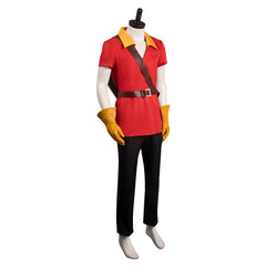 La Belle et la Bête Gaston Rouge Uniform Cosplay Costume Carnaval