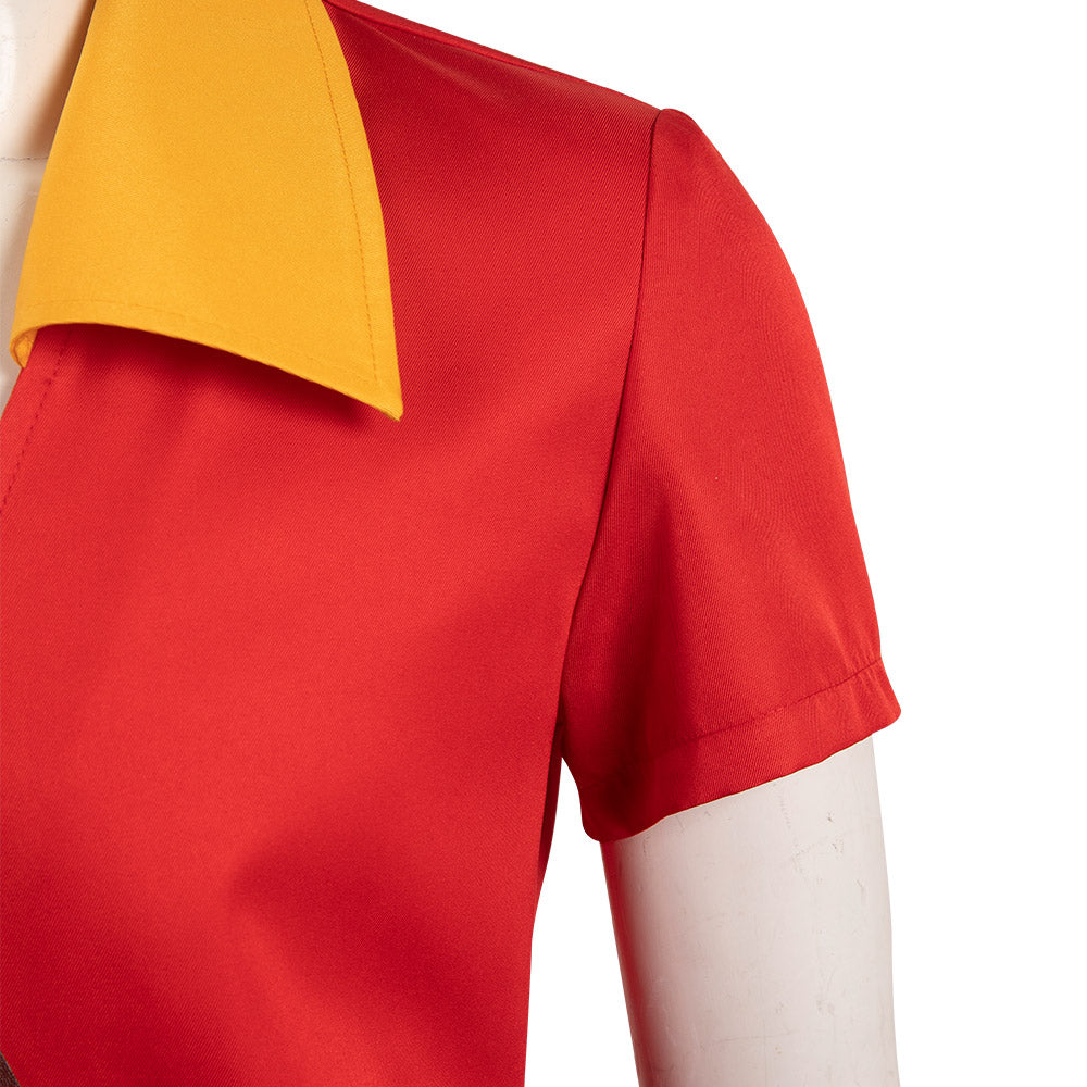 La Belle et la Bête Gaston Rouge Uniform Cosplay Costume Carnaval