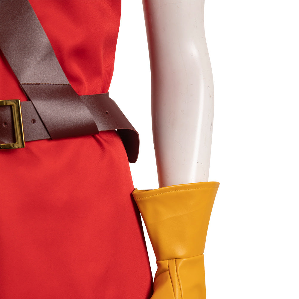 La Belle et la Bête Gaston Rouge Uniform Cosplay Costume Carnaval