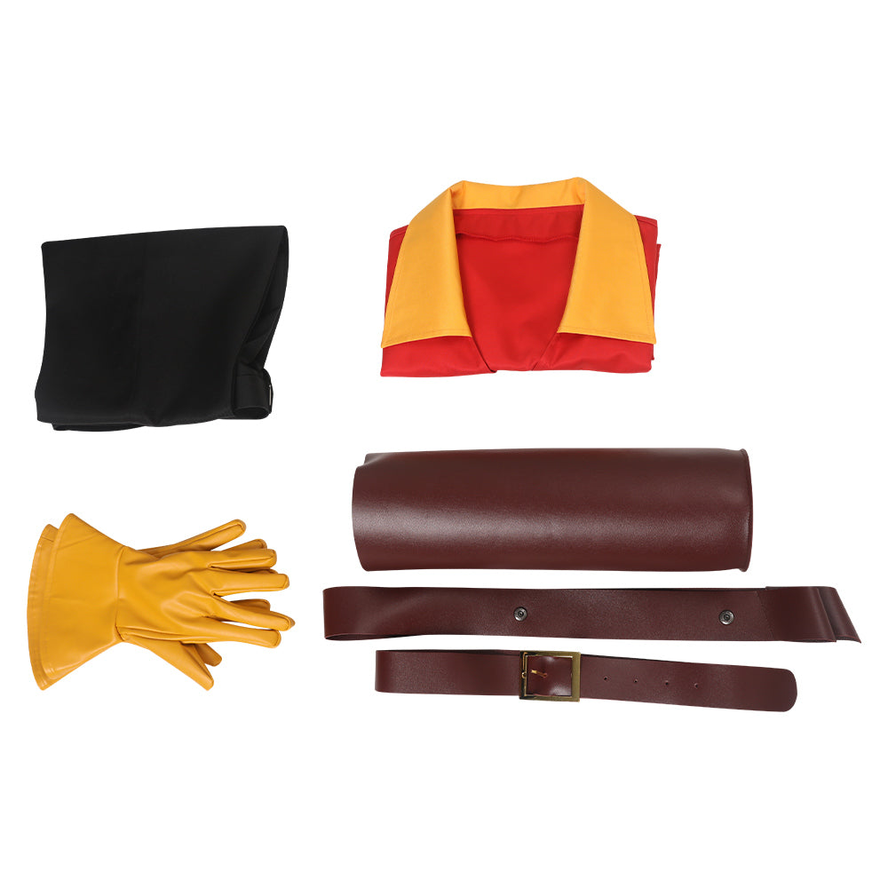 La Belle et la Bête Gaston Rouge Uniform Cosplay Costume Carnaval