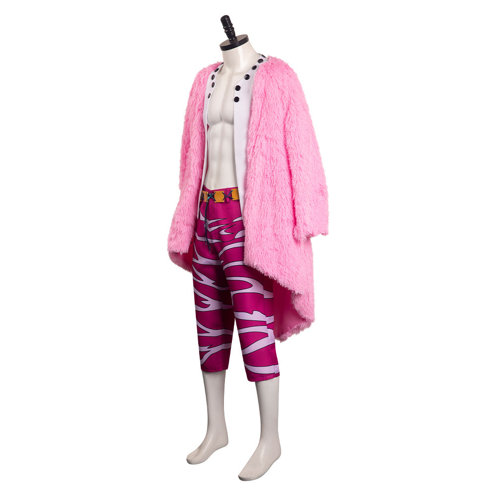 Anime One Piece Donquixote Doflamingo Uniform Cosplay Costume Carnaval