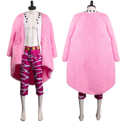 Anime One Piece Donquixote Doflamingo Uniform Cosplay Costume Carnaval