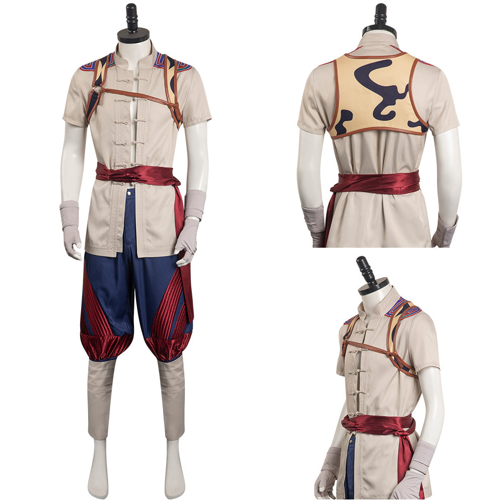 Mortal Kombat Liu Kang Cosplay Costume Outfits Halloween Carnival Party Suit