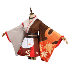 Genshin Impact Kaedehara Kazuha Lolita Kimono Maid Design Original Cosplay Costume