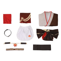 Genshin Impact Kaedehara Kazuha Lolita Kimono Maid Design Original Cosplay Costume