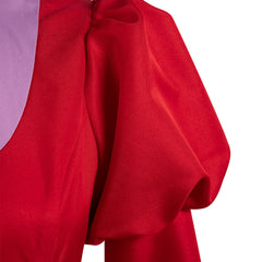 Film Cendrillon Lady Tremaine Rouge Robe Ensemble Cosplay Costume