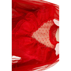 Adulte Beetlejuice Beetle Juice Lydia Mariée Rouge Robe Cosplay Costume Ver.A