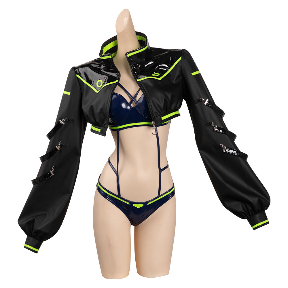 Cyberpunk: Edgerunners Rebecca Manteau Bunny Girl Ensemble Design Original Cosplay Costume
