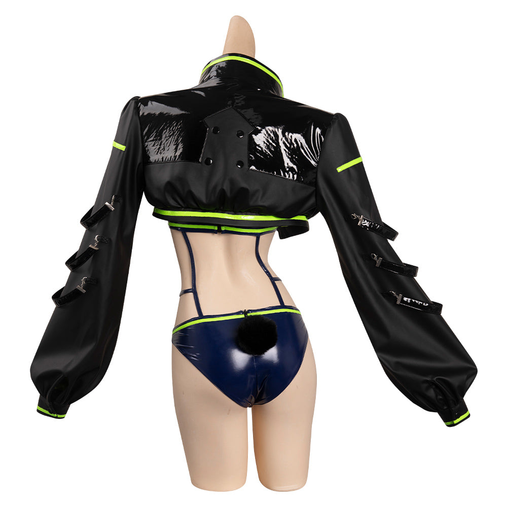 Cyberpunk: Edgerunners Rebecca Manteau Bunny Girl Ensemble Design Original Cosplay Costume