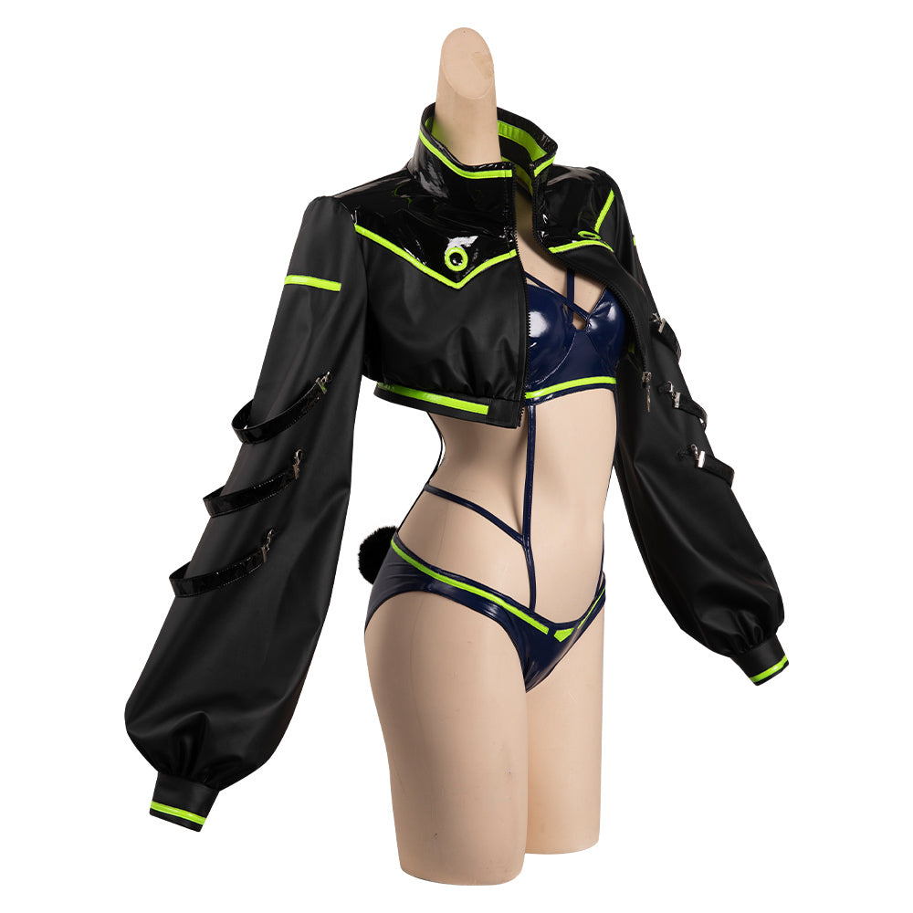 Cyberpunk: Edgerunners Rebecca Manteau Bunny Girl Ensemble Design Original Cosplay Costume