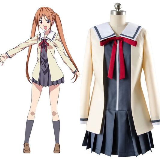 Aho Girl Yoshiko Hanabatake Uniforme d'Ecole de Fille Cosplay Costume
