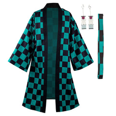 Les Rôdeurs de la Nuit Long Cape avec Boucle d'Oeille et Ceinture Cosplay Costume