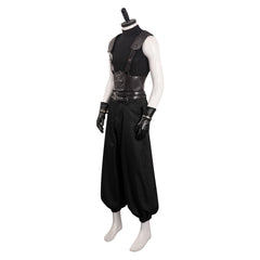 Crisis Core Final Fantasy VII Reunion Zack Uniform Noir Cosplay Costume