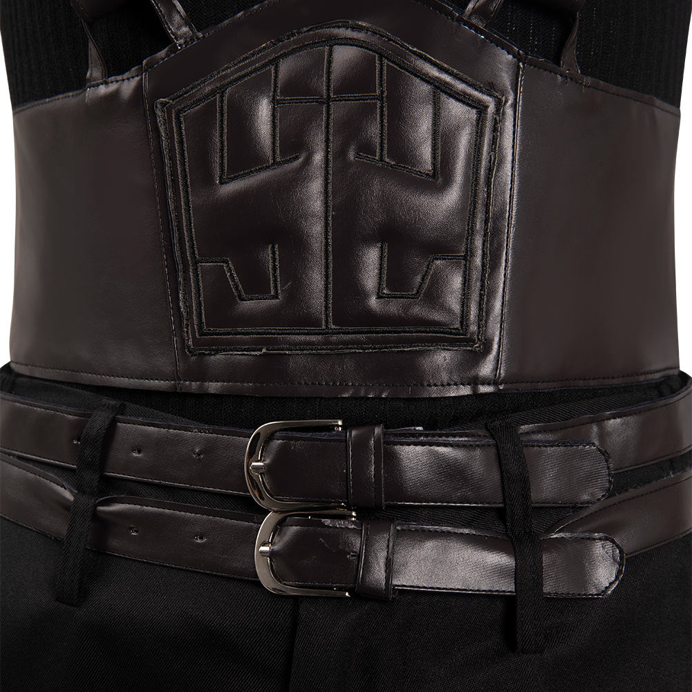 Crisis Core Final Fantasy VII Reunion Zack Uniform Noir Cosplay Costume